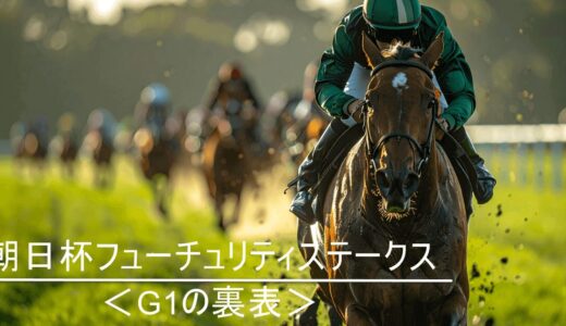 朝日杯フューチュリティステークス＜G1の裏表＞
